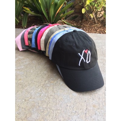 XO Custom Unstructured EMBROIDERED Dad Hat Adjustable Cap Multi Colors  eb-75447534